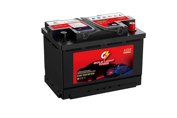 6-QTF-70 H6-fri vedligeholdelse blysyre 12V 70Ah Agm/Efb Autobatterier Bilmotorstart Batterier Til bilstart
