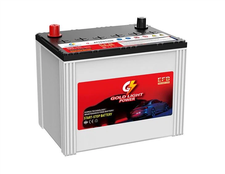 6-QTP-60 75D23L/Q85 EFB/AGM JIS Gratis vedligeholdelsesbatteri Start-stop Auto Batterier 12v60ah Til bilmotorstart